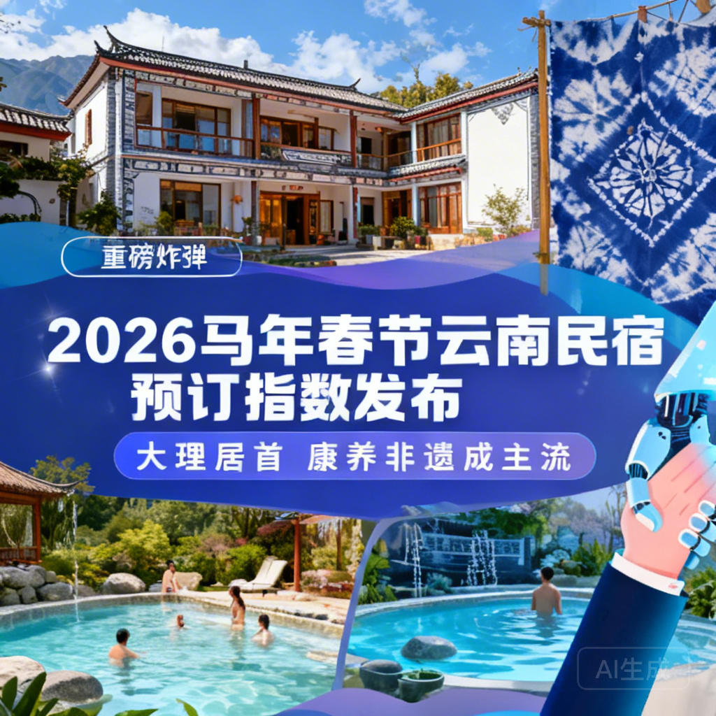 2026马年春节云南民宿预订指数发布，大理居首，康养非遗成主流​