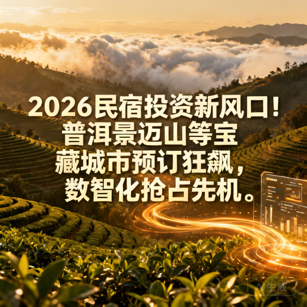 2026民宿投资新风口！普洱景迈山等宝藏城市预订狂飙，数智化抢占先机​