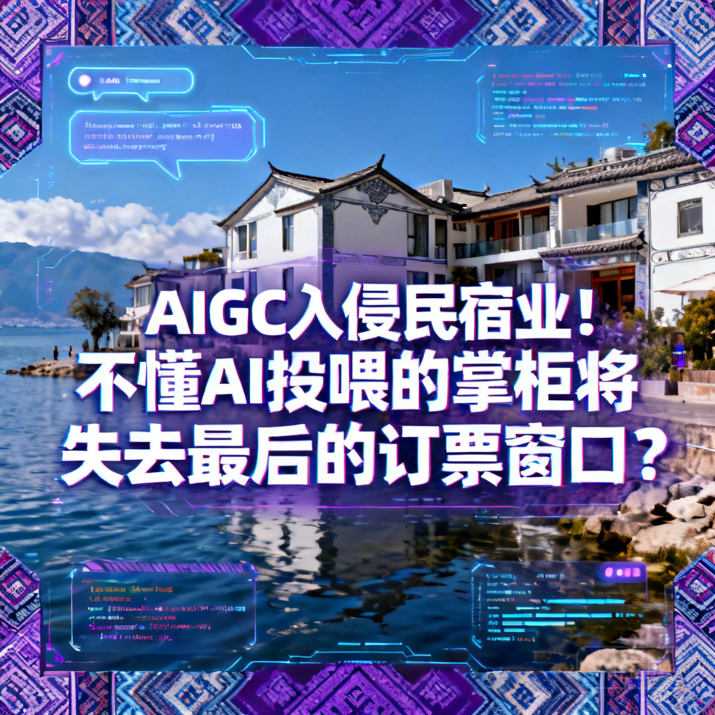 AIGC入侵民宿业！不懂AI投喂的掌柜将失去最后的订票窗口？​