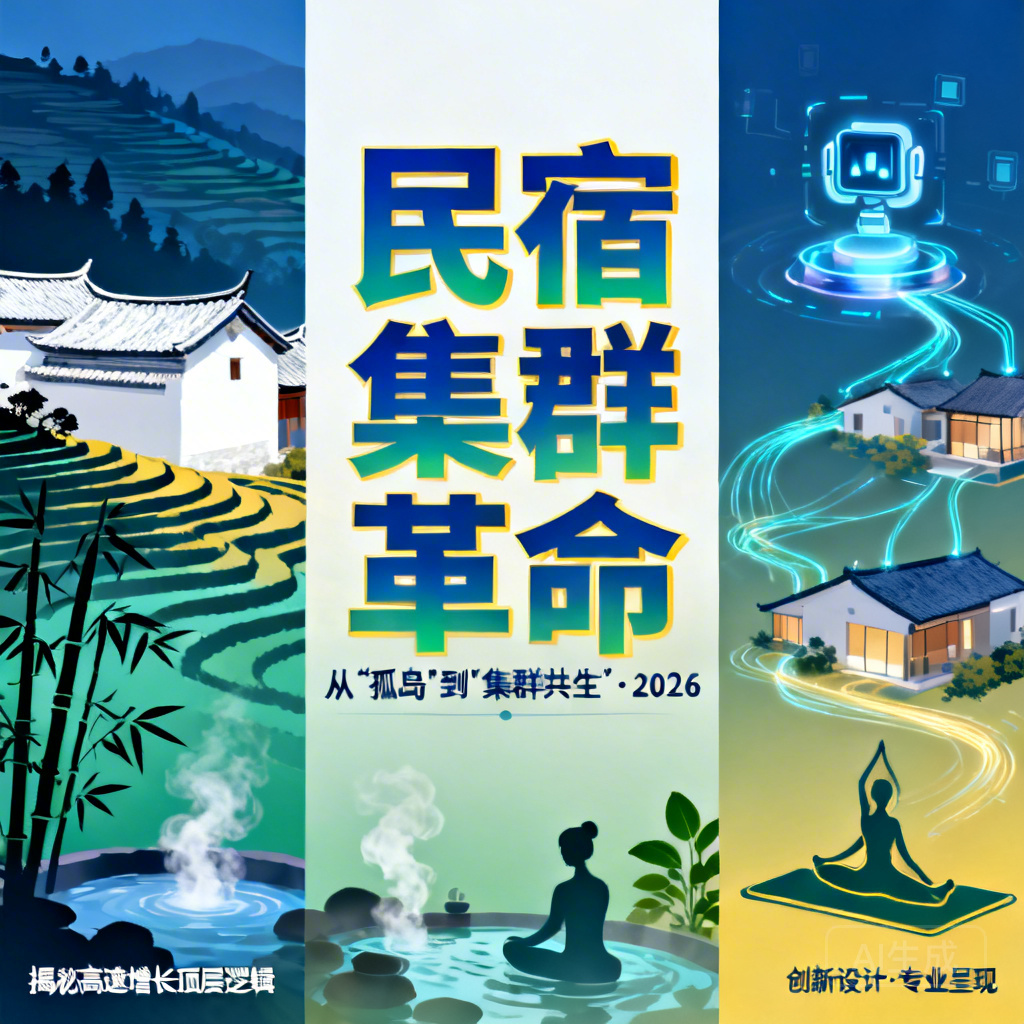 2026民宿革命：从"孤岛"到"集群共生"，揭秘高速增长顶层逻辑！​