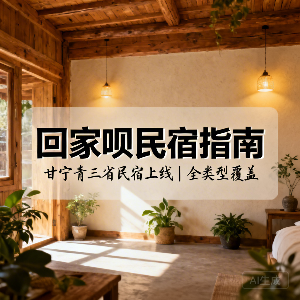 回家呗甘宁青三省民宿上线指南｜民宿客栈酒店公寓网约房全类型覆盖