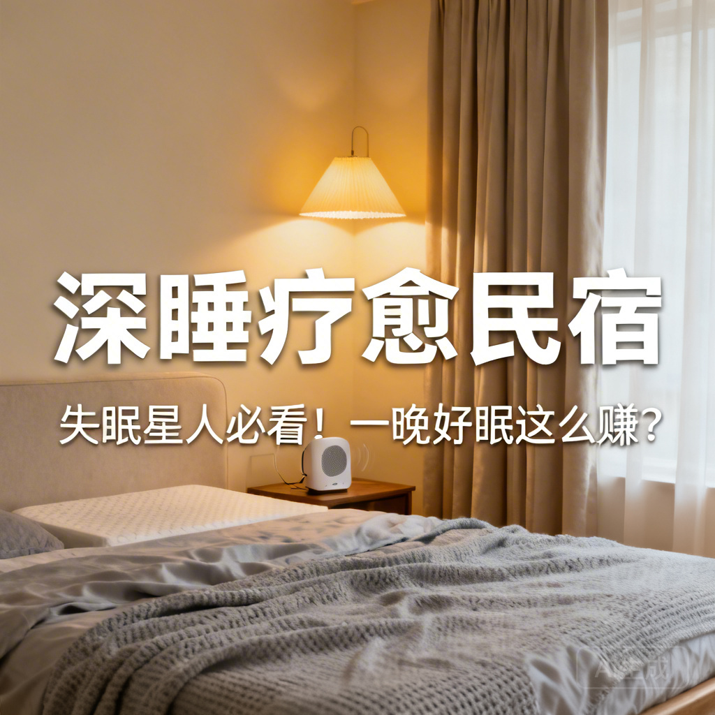标题：失眠星人必看！疗愈民宿打造深睡体验，一晚好眠竟能这么赚？​