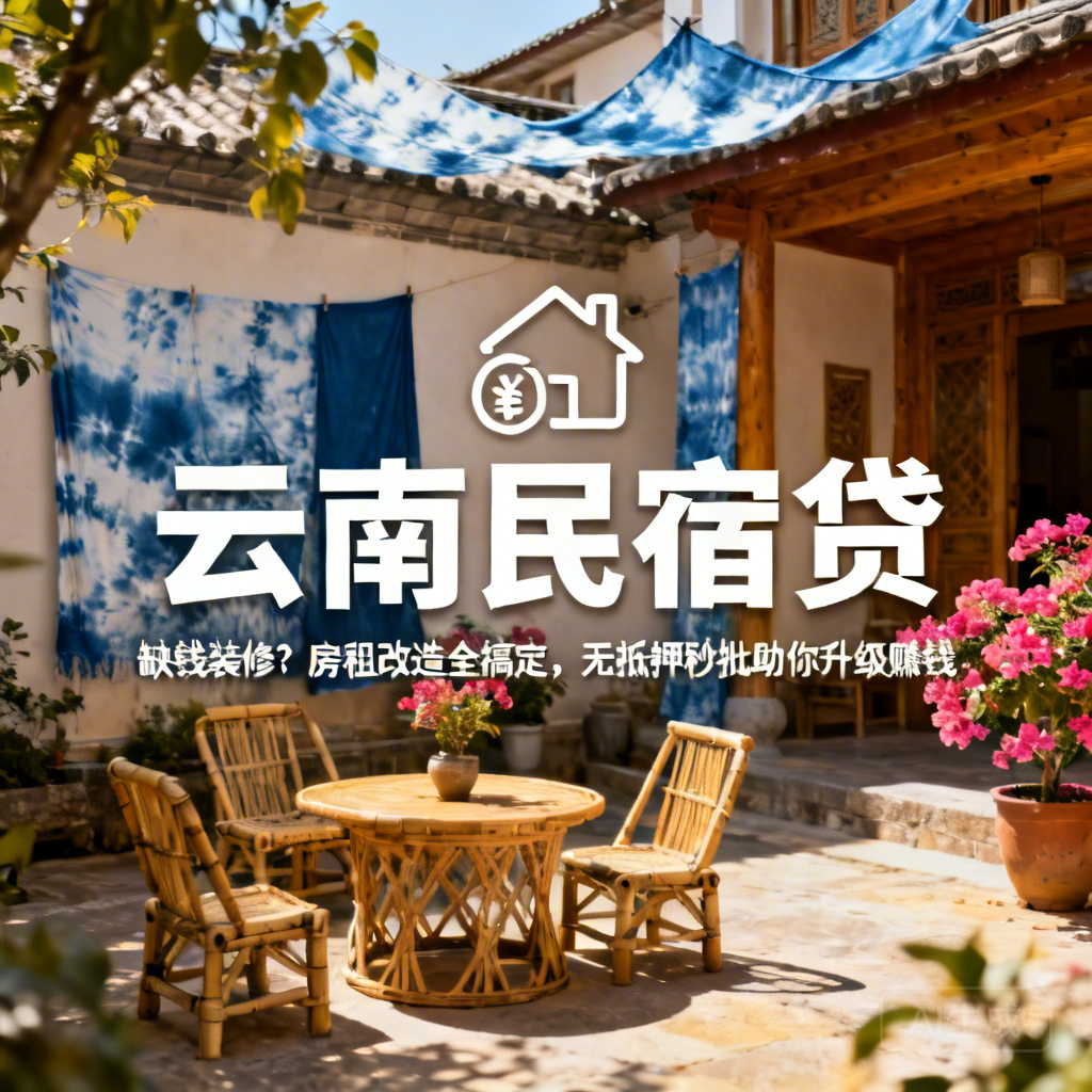 缺钱装修？云南民宿贷来了！房租改造全搞定，无抵押秒批助你升级赚钱​