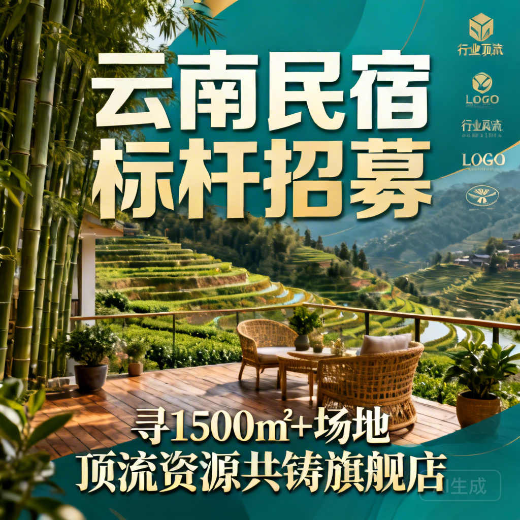 【重磅招募】云南民宿协会寻1500㎡+场地，顶流资源共铸标杆旗舰店！​