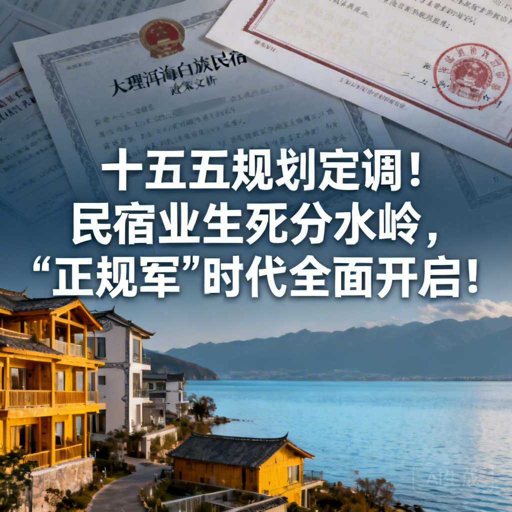 "十五五"规划定调！民宿业生死分水岭，"正规军"时代全面开启！​