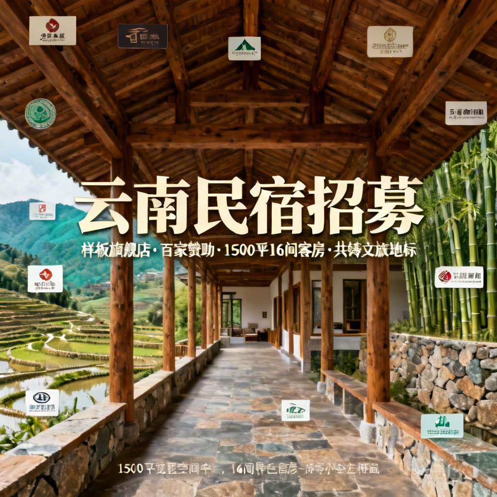 云南民宿样板旗舰店招募合伙人，百家品牌赞助，1500平+16间客房+独特景观，共铸文旅新地标！​