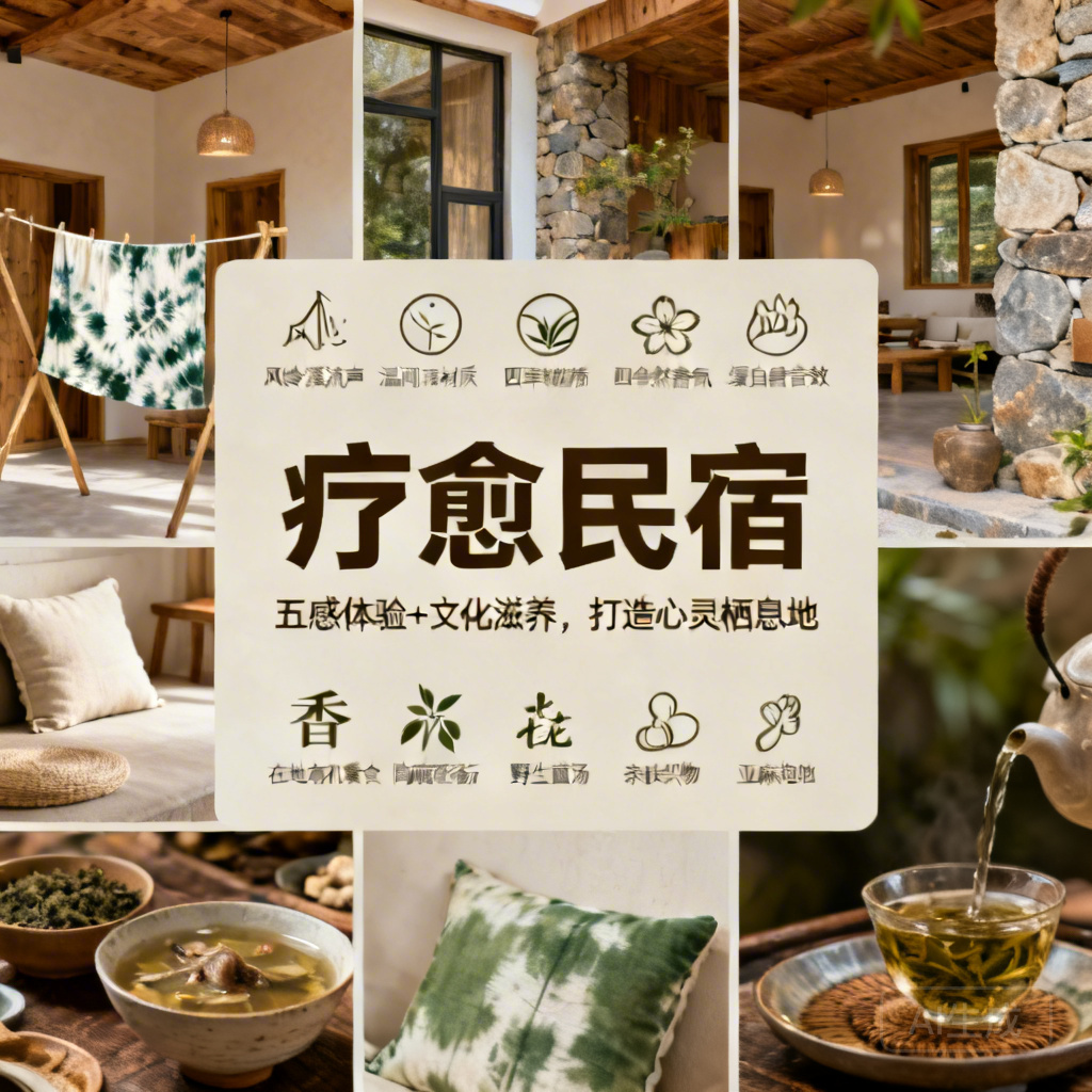 民宿内卷尽头是疗愈！五感体验+文化滋养，打造心灵栖息地​